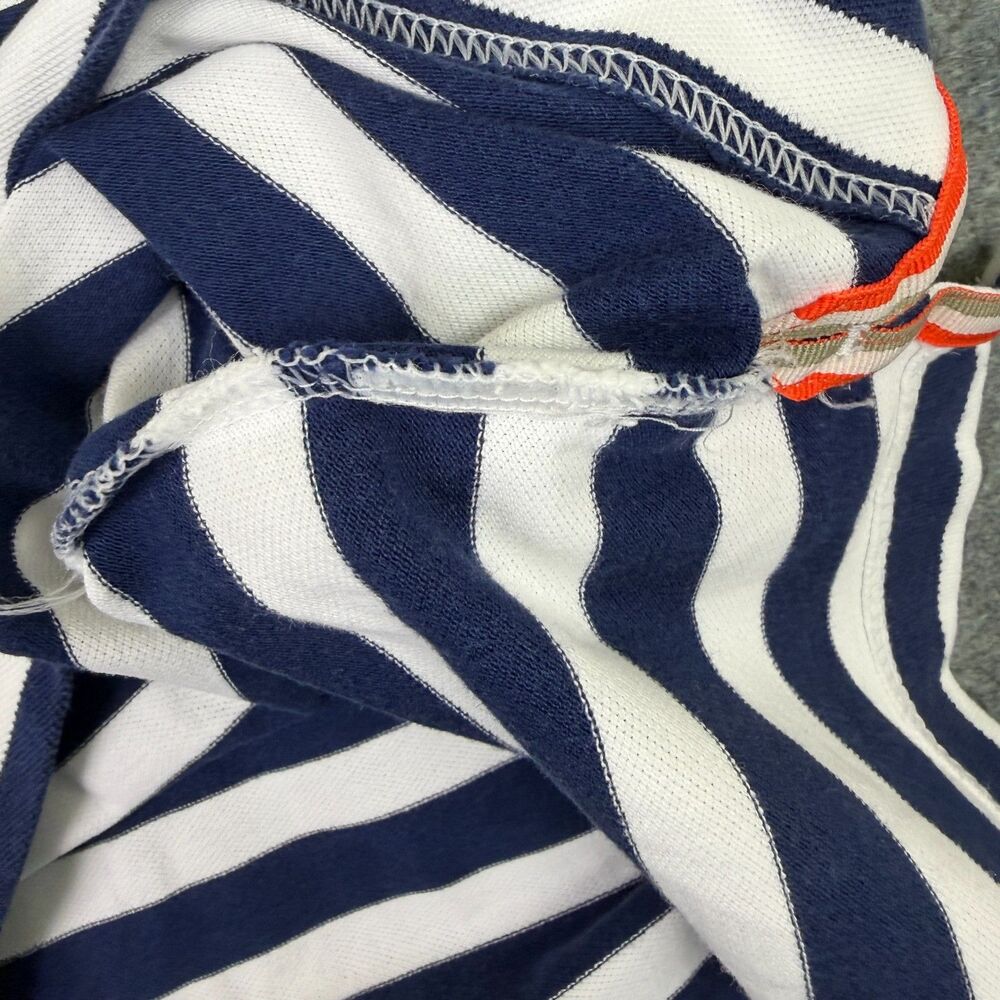 Men's Banana Republic Heritage Elephant Polo Shirt Size Small White Navy Orange - Picture 6 of 8